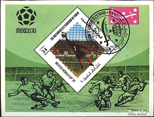 Prophila Collection Jemen (Königreich) Block192 (kompl.Ausg.) gestempelt 1970 Fußball-WM 70, Mexiko (Briefmarken für Sammler) Fußball von Prophila Collection