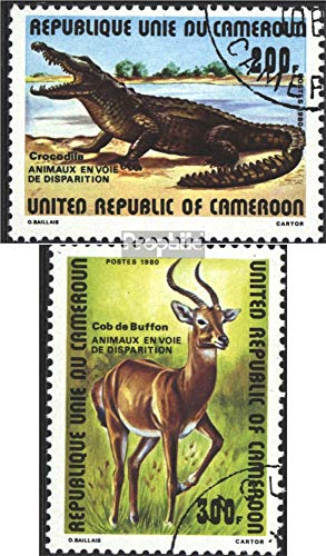 Prophila Collection Kamerun 940-941 (kompl.Ausg.) gestempelt 1980 Bedrohte Tiere (Briefmarken für Sammler) Sonstige Säugetiere (Affen/Dinos/Elephanten …) von Prophila Collection