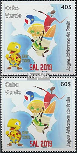 Prophila Collection Kap Verde 1052-1053 (kompl.Ausg.) postfrisch ** MNH 2019 African Beach Games (Briefmarken für Sammler) Ballspiele ohne Fußball (Basketball/Handball/Baseball …) von Prophila Collection