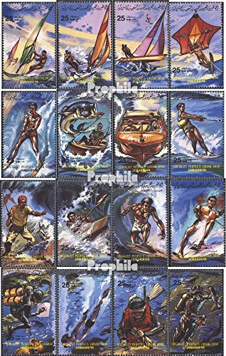 Prophila Collection Libyen 1253-1268 (kompl.Ausg.) postfrisch ** MNH 1984 Wassersport (Briefmarken für Sammler) Wassersport (Schwimmen/Segeln …) von Prophila Collection