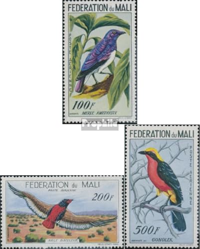 Prophila Collection Mali 3-5 (kompl.Ausg.) postfrisch ** MNH 1960 Vögel (Briefmarken für Sammler) Vögel von Prophila Collection