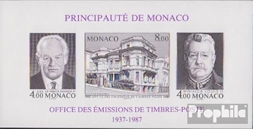 Prophila Collection Monaco Block37B (kompl.Ausg.) gestempelt 1987 Amt für Briefm. (Briefmarken für Sammler) von Prophila Collection