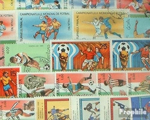 Prophila Collection Motive 100 Verschiedene Fußball Marken (Briefmarken für Sammler) Fußball von Prophila Collection