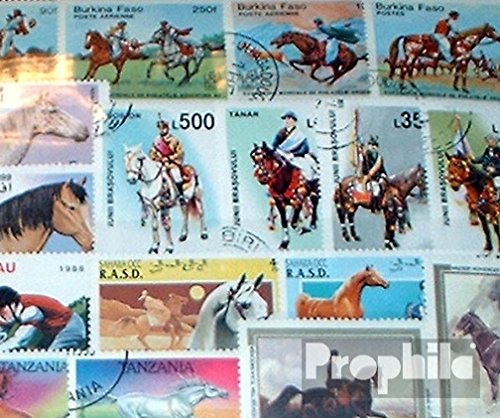 Prophila Collection Motive 200 Verschiedene Pferde und Reiten Marken (Briefmarken für Sammler) Pferde/Zebras von Prophila Collection