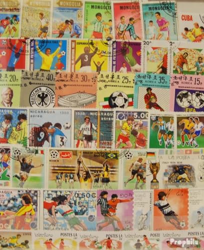 Prophila Collection Motive 300 Verschiedene Fußball Marken (Briefmarken für Sammler) Fußball von Prophila Collection