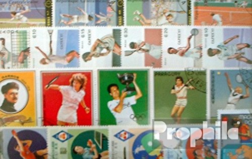 Prophila Collection Motive 50 Verschiedene Tennis und Tischtennis Marken (Briefmarken für Sammler) Ballspiele ohne Fußball (Basketball/Handball/Baseball …) von Prophila Collection