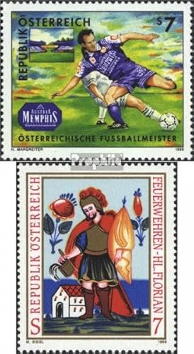 Prophila Collection Österreich 2250,2251 (kompl.Ausg.) gestempelt 1998 FK Austria Memphis Wien, Feuerwehr (Briefmarken für Sammler) Fußball von Prophila Collection