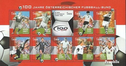 Prophila Collection Österreich 2460-2469 Kleinbogen (kompl.Ausg.) gestempelt 2004 Fußball (Briefmarken für Sammler) Fußball von Prophila Collection