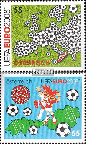 Prophila Collection Österreich 2709-2710 (kompl.Ausg.) postfrisch ** MNH 2008 Fußball-EM (Briefmarken für Sammler) Fußball von Prophila Collection