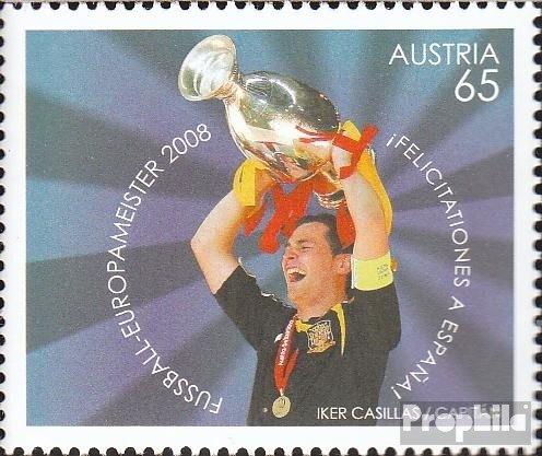 Prophila Collection Österreich 2778 (kompl.Ausg.) postfrisch ** MNH 2008 Gewinn der Fußball-EM (Briefmarken für Sammler) Fußball von Prophila Collection