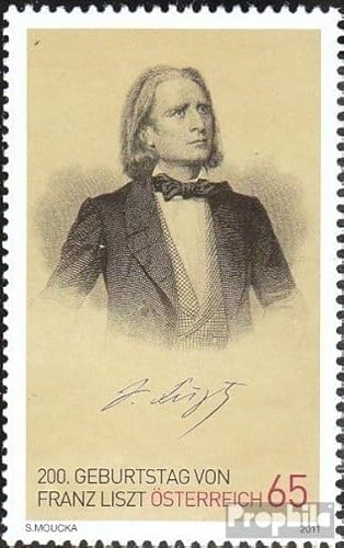 Prophila Collection Österreich 2910 (kompl.Ausg.) gestempelt 2011 Franz Liszt (Briefmarken für Sammler) Musik/Tanz von Prophila Collection