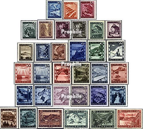 Prophila Collection Österreich 738-770 (kompl.Ausg.) postfrisch ** MNH 1945 Landschaften (Briefmarken für Sammler) Landschaften von Prophila Collection