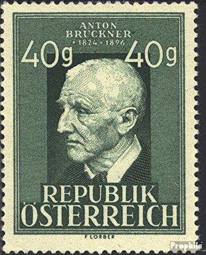 Prophila Collection Österreich 941 (kompl.Ausg.) postfrisch ** MNH 1949 Anton Bruckner (Briefmarken für Sammler) Musik/Tanz von Prophila Collection