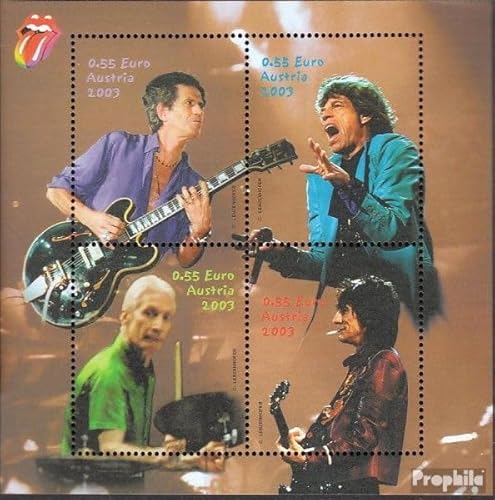 Prophila Collection Österreich Block21 (kompl.Ausg.) gestempelt 2003 The Rolling Stones (Briefmarken für Sammler) Musik/Tanz von Prophila Collection