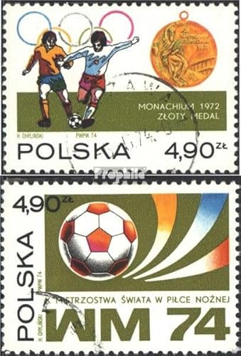 Prophila Collection Polen 2315-2316 (kompl.Ausg.) gestempelt 1974 Fußball-WM 74, BRD (Briefmarken für Sammler) Fußball von Prophila Collection