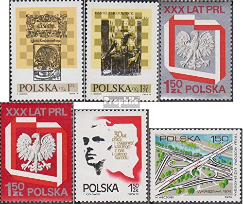 Prophila Collection Polen 2322-2323,2324-2326,2327 (kompl.Ausg.) gestempelt 1974 Schachfestival,Republik, Autobahn (Briefmarken für Sammler) Schach von Prophila Collection