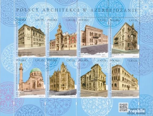 Prophila Collection Polen 5117-5124 Kleinbogen (kompl.Ausg.) gestempelt 2019 Werke polnischer Architekten (Briefmarken für Sammler) von Prophila Collection