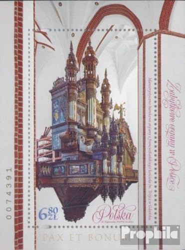 Prophila Collection Polen Block274 (kompl.Ausg.) gestempelt 2018 Kirchenorgeln (Briefmarken für Sammler) Musik/Tanz von Prophila Collection