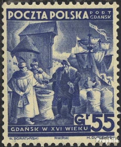 Prophila Collection Polnische Post Danzig 37 geprüft gestempelt 1938 Kaufleute (Briefmarken für Sammler) Seefahrt/Schiffe von Prophila Collection