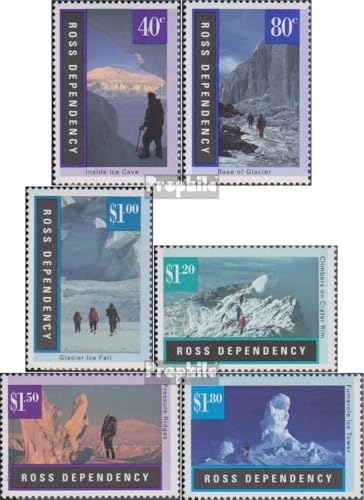 Prophila Collection Ross-Gebiet 38-43 (kompl.Ausg.) Jahrgang 1996 komplett postfrisch ** MNH 1996 Gletscher (Briefmarken für Sammler) Landschaften von Prophila Collection