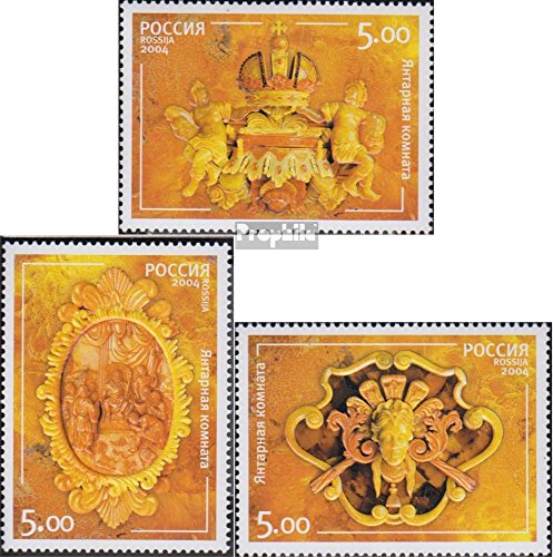 Prophila Collection Russland 1177-1179 (kompl.Ausg.) postfrisch ** MNH 2004 Bernsteinzimmer (Briefmarken für Sammler) Mineralien/Fossilien/Schmuck/Uhren von Prophila Collection