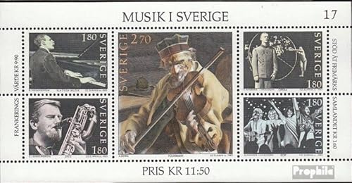 Prophila Collection Schweden Block11 (kompl.Ausg.) gestempelt 1983 Musik (Briefmarken für Sammler) Musik/Tanz von Prophila Collection