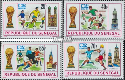 Prophila Collection Senegal 553-556 (kompl.Ausg.) postfrisch ** MNH 1974 Fußball WM (Briefmarken für Sammler) Fußball von Prophila Collection