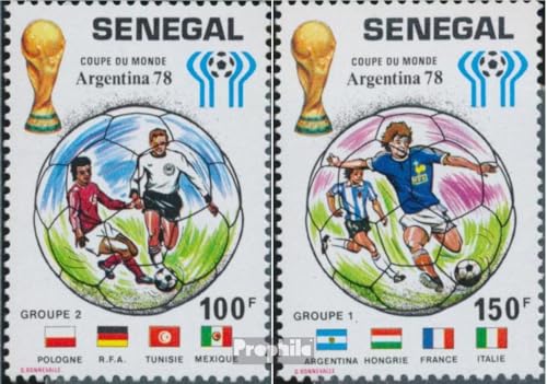 Prophila Collection Senegal 677-678 (kompl.Ausg.) postfrisch ** MNH 1978 Fußball WM Argentinien (Briefmarken für Sammler) Fußball von Prophila Collection