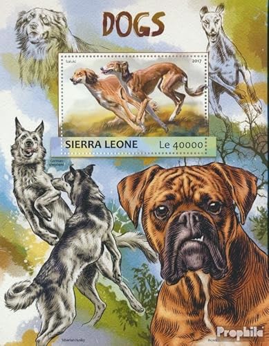 Prophila Collection Sierra Leone Block 1191 (kompl. Ausg.) postfrisch ** MNH 2017 Hunde (Briefmarken für Sammler) Hunde/Wölfe/Hyänen von Prophila Collection