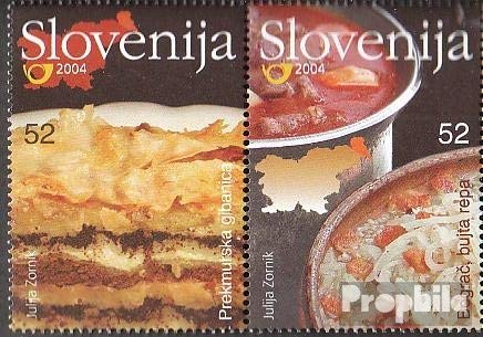 Prophila Collection Slowenien 494-495 (kompl.Ausg.) gestempelt 2004 Regionale Küche (Briefmarken für Sammler) von Prophila Collection