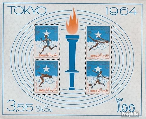 Prophila Collection Somalia Block1 (kompl.Ausg.) postfrisch ** MNH 1964 Olympische Sommerspiele (Briefmarken für Sammler) Olympische Spiele von Prophila Collection