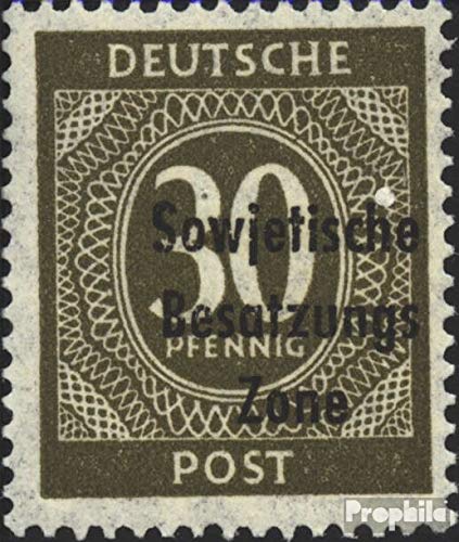 Prophila Collection Sowjetische Zone (All.BES.) 208 postfrisch ** MNH 1948 SBZ-Aufdruck (Briefmarken für Sammler) von Prophila Collection