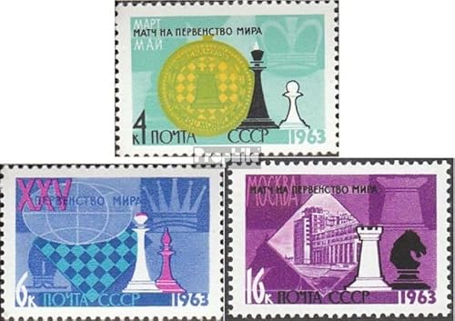 Prophila Collection Sowjetunion 2763A-2765A (kompl.Ausg.) gestempelt 1963 Schachweltmeisterschaften (Briefmarken für Sammler) Schach von Prophila Collection