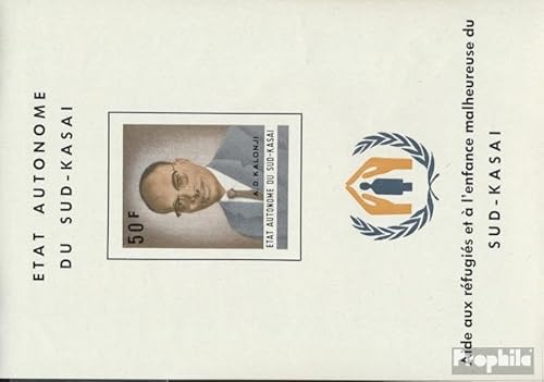 Prophila Collection Süd-Kasai Block1 (kompl.Ausg.) postfrisch ** MNH 1961 Kalonji (Briefmarken für Sammler) von Prophila Collection