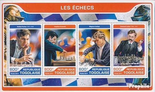 Prophila Collection Togo 8134-8137 Kleinbogen (kompl. Ausgabe) postfrisch ** MNH 2017 Schach (Briefmarken für Sammler) Schach von Prophila Collection