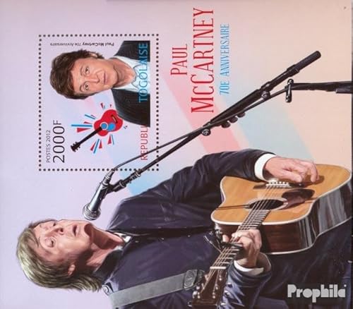 Prophila Collection Togo Block 726 (kompl. Ausgabe) postfrisch ** MNH 2012 Paul McCartney (Briefmarken für Sammler) Musik/Tanz von Prophila Collection