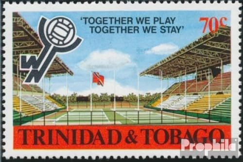 Prophila Collection Trinidad und Tobago 427 (kompl.Ausg.) postfrisch ** MNH 1980 Welt Netzball Turnier (Briefmarken für Sammler) Ballspiele ohne Fußball (Basketball/Handball/Baseball …) von Prophila Collection