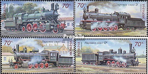 Prophila Collection Ukraine 732-735 (kompl.Ausg.) postfrisch ** MNH 2005 Lokomotiven (Briefmarken für Sammler) Eisenbahn/Seilbahn von Prophila Collection