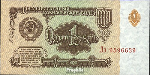 Sowjet-Union Pick-Nr: 222a gebraucht (III) 1961 1 Rubel (Banknoten für Sammler) von Prophila Collection