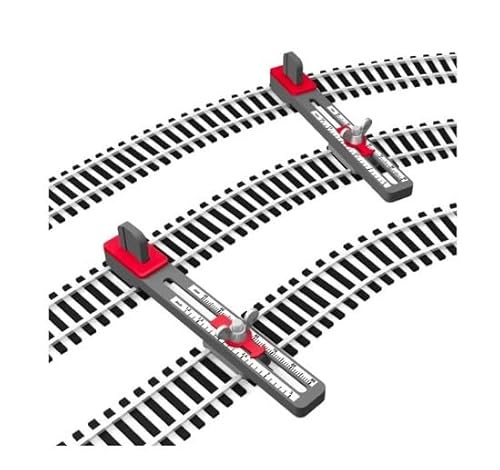 Proses PT-H0-01 Abstandhalter einstellbar für Gleise Spur H0 HO 1:87 zum gleichmäßigen Verlegen von Gleisen Schienen Adjustable Track Tool von Proses