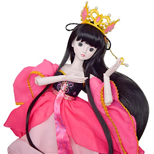 Proudoll 1/3 BJD-Puppe, 60 cm, Kugelgelenk, SD-Puppen, 21 Gelenke, PVC, DIY-Puppe, individuelle Actionfiguren für Mädchen, Gloriana Princess von Proudoll