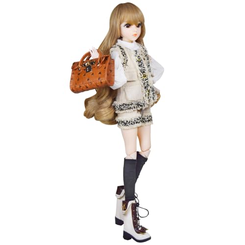 Proudoll 1/3 BJD Puppe 60 cm – 61 cm Fashion Girl Carla SD Ball Jointed Puppen, individueller Puppenkörper mit Kleidung Outfit Set von Proudoll