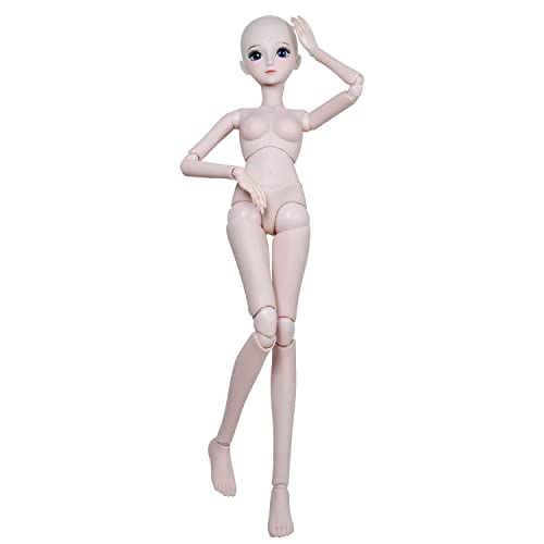 Proudoll 1/3 BJD Puppe Ashley 60cm Puppenkörper, Kugelgelenke SD Puppen, Gelenke bewegen PVC DIY Puppen von Proudoll