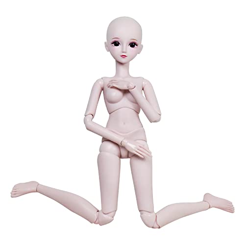 Proudoll 1/3 BJD Puppe Puppenkörper 60cm 24Inches Kugelgelenk SD Puppen Gelenke Bewegen PVC DIY (Freya) von Proudoll