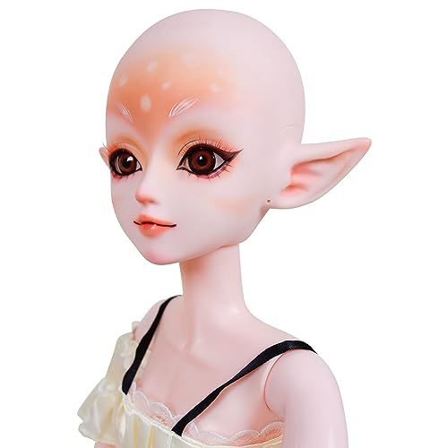 Proudoll Customized 1/3 BJD Doll 60cm 24" Ball Jointed SD Dolls Move Joints PVC DIY Moose Elf Doll Body Handmade Makeup + Dress von Proudoll