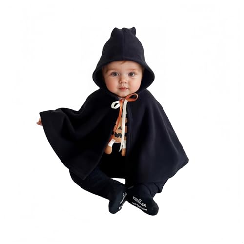 Proumhang Halloween Umhang für Babys - Süße Kürbis/Geister-Kapuze für Neugeborene,Kleinkinder & Kinder Warme Halloween-Verkleidung Perfekt für Babys und Kleinkinder an Halloween Schwarz L(90cm-100cm) Proumhang Halloween Umhang für Babys - Süße Kürbis/Geister-Kapuze für Neugeborene,Kleinkinder & Kinder Warme Halloween-Verkleidung Perfekt für Babys und Kleinkinder an Halloween Schwarz L(90cm-100cm) von Proumhang