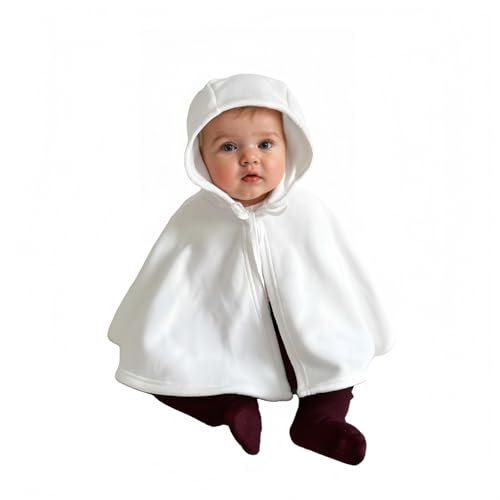 Proumhang Halloween Umhang für Babys - Süße Kürbis/Geister-Kapuze für Neugeborene,Kleinkinder & Kinder Warme Halloween-Verkleidung Perfekt für Babys und Kleinkinder an Halloween Weiß S(73cm-80cm) Proumhang Halloween Umhang für Babys - Süße Kürbis/Geister-Kapuze für Neugeborene,Kleinkinder & Kinder Warme Halloween-Verkleidung Perfekt für Babys und Kleinkinder an Halloween Weiß S(73cm-80cm) von Proumhang