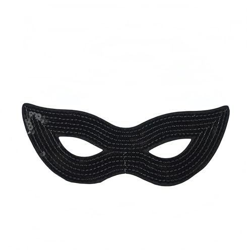 Proumhang Pailletten Maske zu Ostern Maskenball Maske Karnevals Maske Venezianische Party Maske Halloween Maske Fuchs Maske Horn Maske Katzen Maske Für Kinder Frauen Männer Schwarze Pailletten von Proumhang