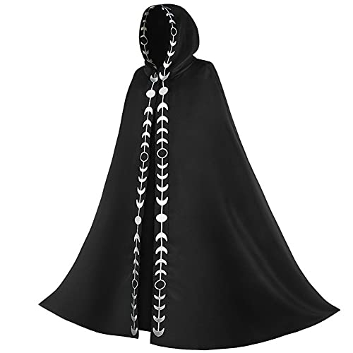 Proumhang Umhang mit Kapuze Darth Vader Umhang Mittelalter Umhang Cape Mantel Karneval Halloween Cosplay Weihnachten Kostüm Erwachsene Schwarz M von Proumhang