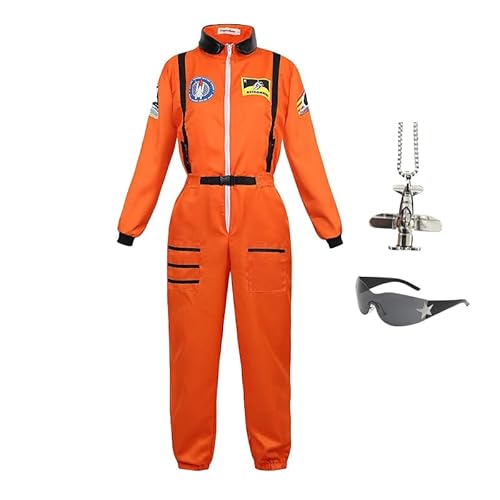 Proxiceen Herren Pilotenkostüme, Kampfpilotenkostüme, Astronautenkostüme, Party Mode, Karnevalskostüme (A2, 150) von Proxiceen